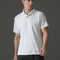 Polyester Lycra Jacquard Textured Polo Neck Half Sleeve T-Shirt