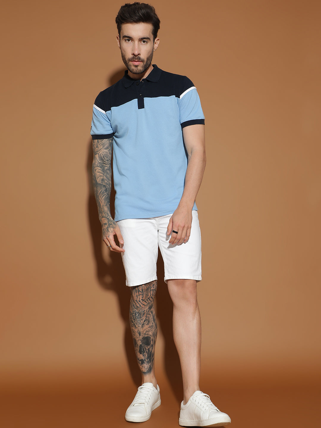 Polo Neck Half Sleeve Casual T-Shirt
