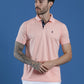 Dryfit Textured Structured Polo Neck Half Sleeve Casual T-Shirt