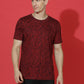 Single Jersey Round Neck Slim Fit Printed Half Sleeve T-Shirt