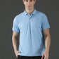 Dryfit Micro Polyester Textured Polo Neck Slim Fit Half Sleeve T-Shirt