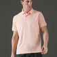 Dryfit Polyester Jacquard Textured Polo Neck Half Sleeve T-Shirt