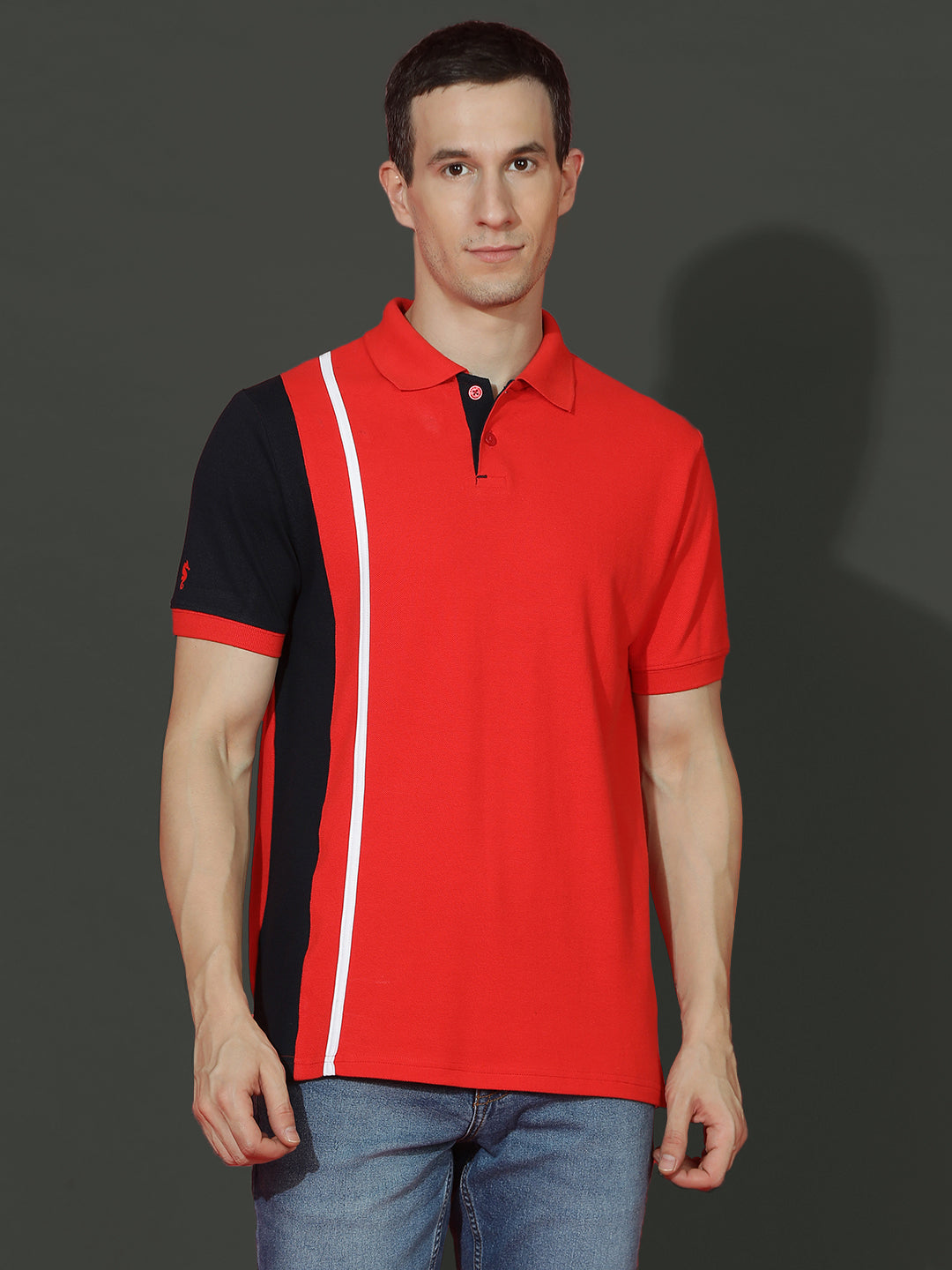 Polo Neck Half Sleeve Casual T-Shirt