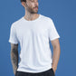 Polyester Lycra Jacquard Textured Round Neck Slim Fit Half Sleeve T-Shirt