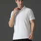 Dryfit Micro Polyester Textured Polo Neck Slim Fit Half Sleeve T-Shirt