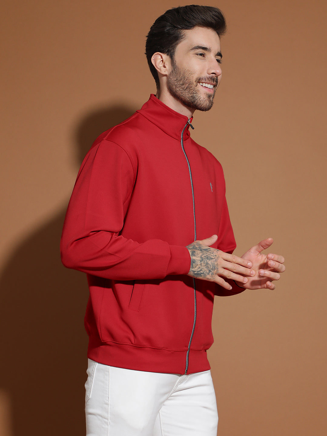 4-Way Stretch Poly Lycra Slim Fit Full Sleeve Sports Scuba Jacket