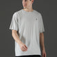Single Jersey Oversized Round Neck Drop Shoulder Half Sleeve T-Shirt