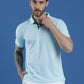 Dryfit Textured Structured Polo Neck Half Sleeve Casual T-Shirt