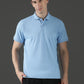 Dryfit Micro Polyester Textured Polo Neck Slim Fit Half Sleeve T-Shirt
