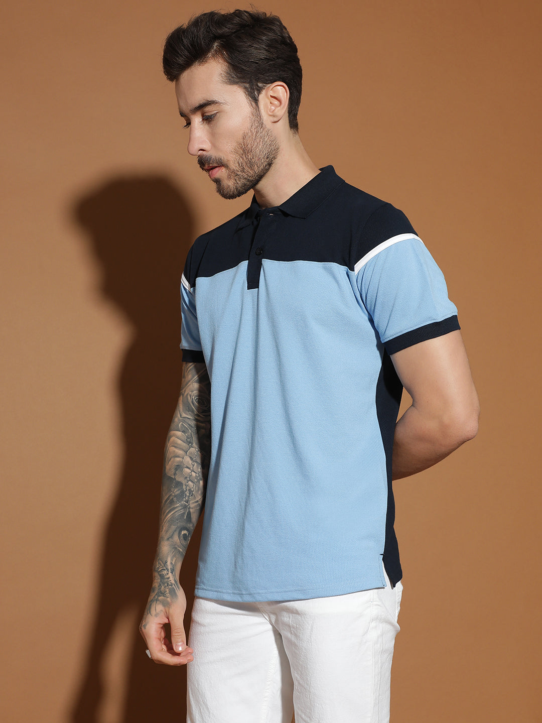 Polo Neck Half Sleeve Casual T-Shirt