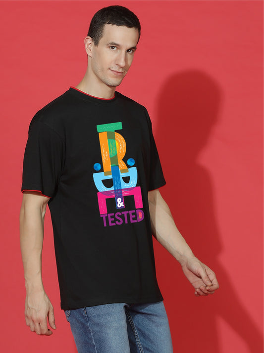 Breezer Tribe Oversized Printed Drop Shoulder T-Shirt