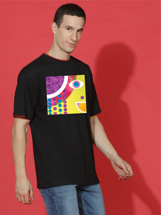 Breezer Tribe Oversized Printed Drop Shoulder T-Shirt