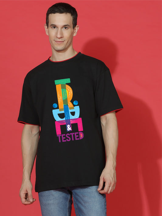 Breezer Tribe Oversized Printed Drop Shoulder T-Shirt