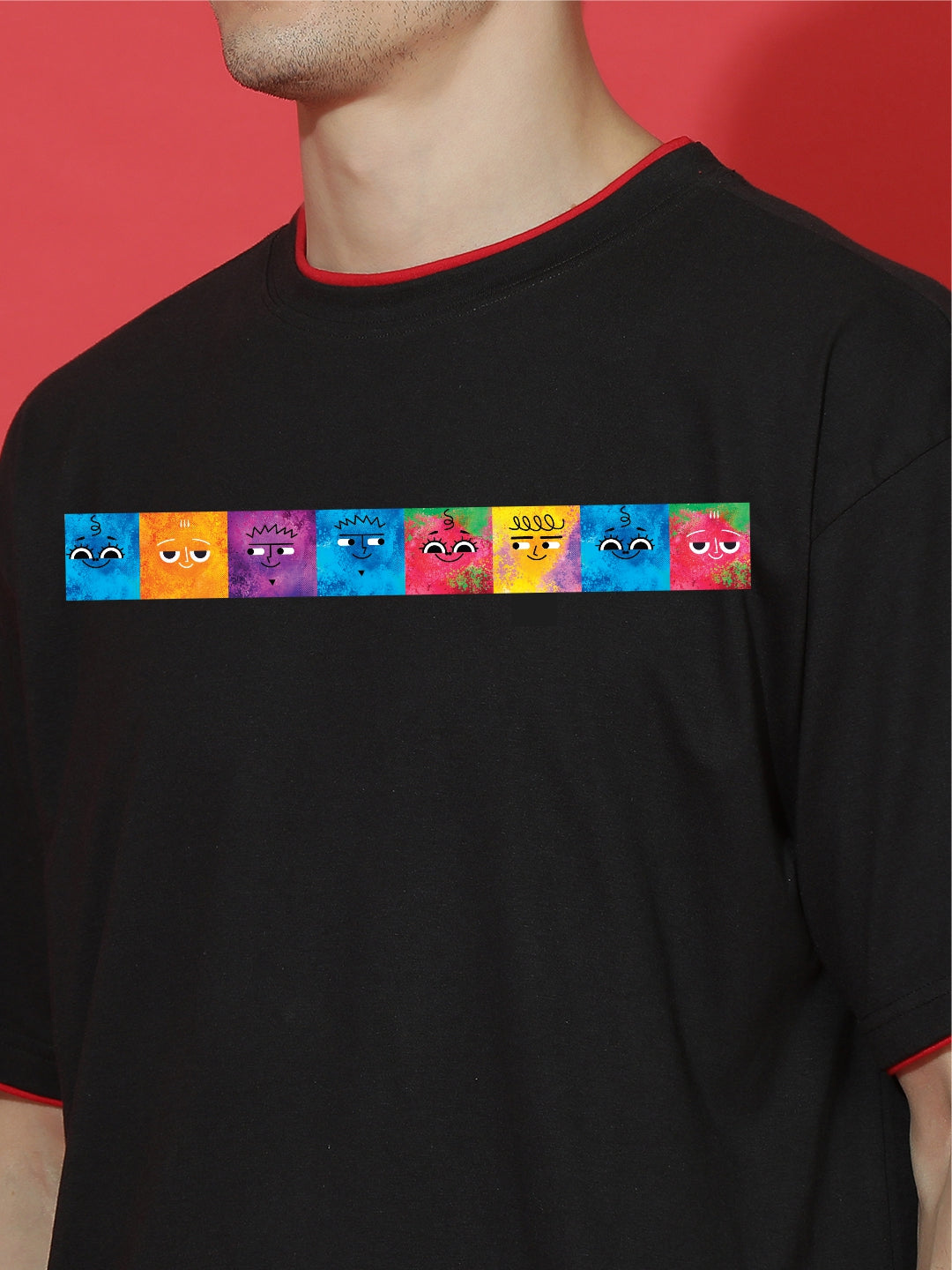 Breezer Tribe Oversized Printed Drop Shoulder T-Shirt