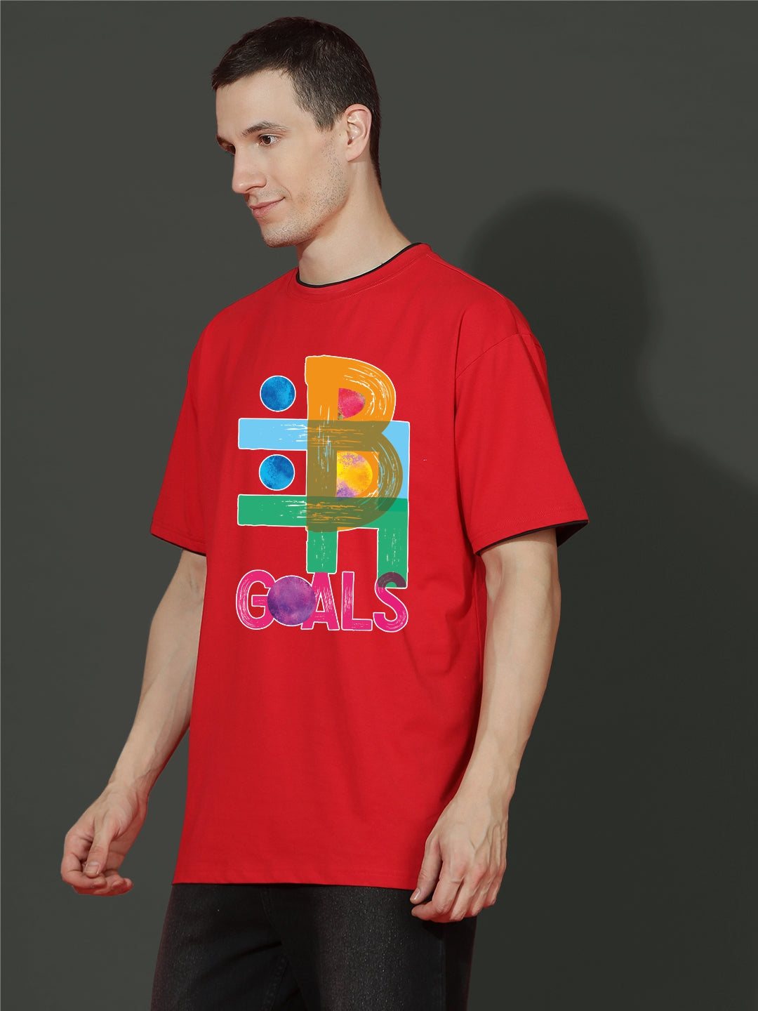 Breezer Tribe Oversized Printed Drop Shoulder T-Shirt