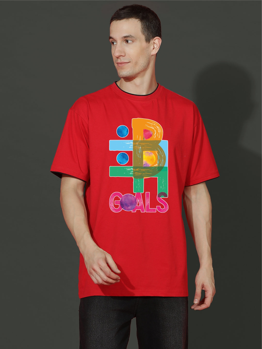 Breezer Tribe Oversized Printed Drop Shoulder T-Shirt