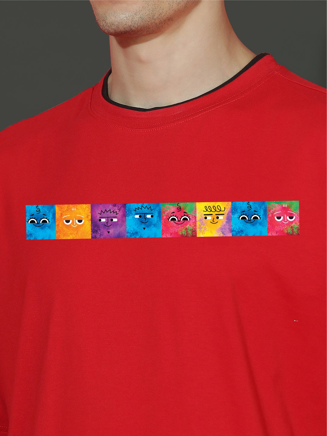 Breezer Tribe Oversized Printed Drop Shoulder T-Shirt