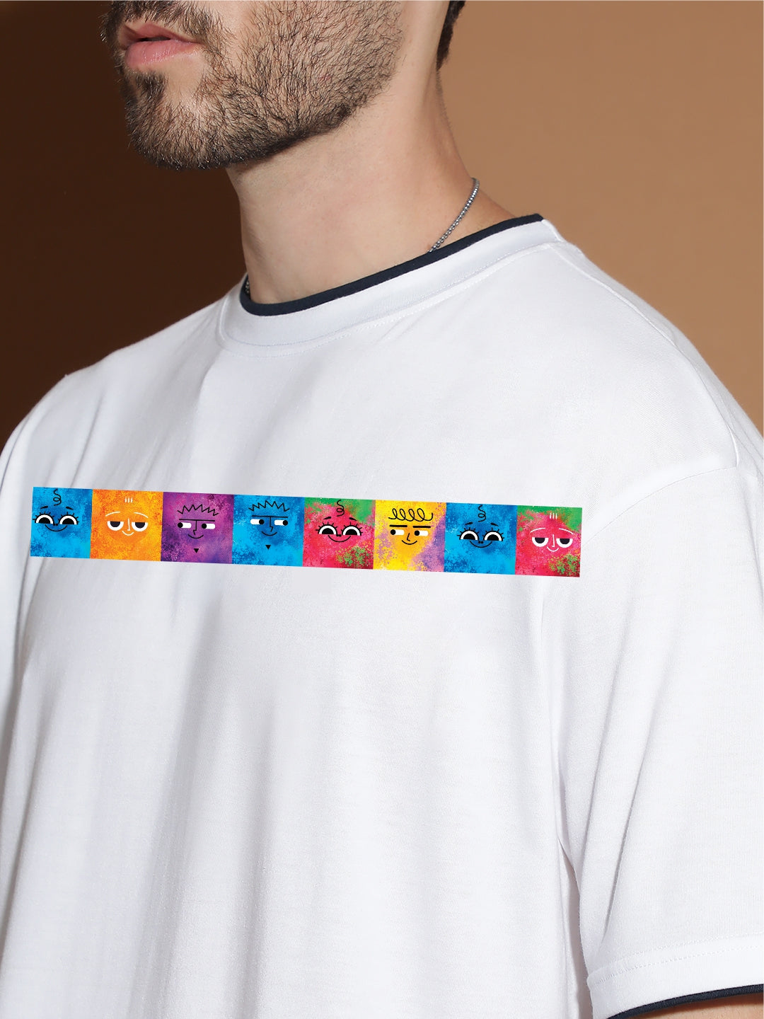 Breezer Tribe Oversized Printed Drop Shoulder T-Shirt