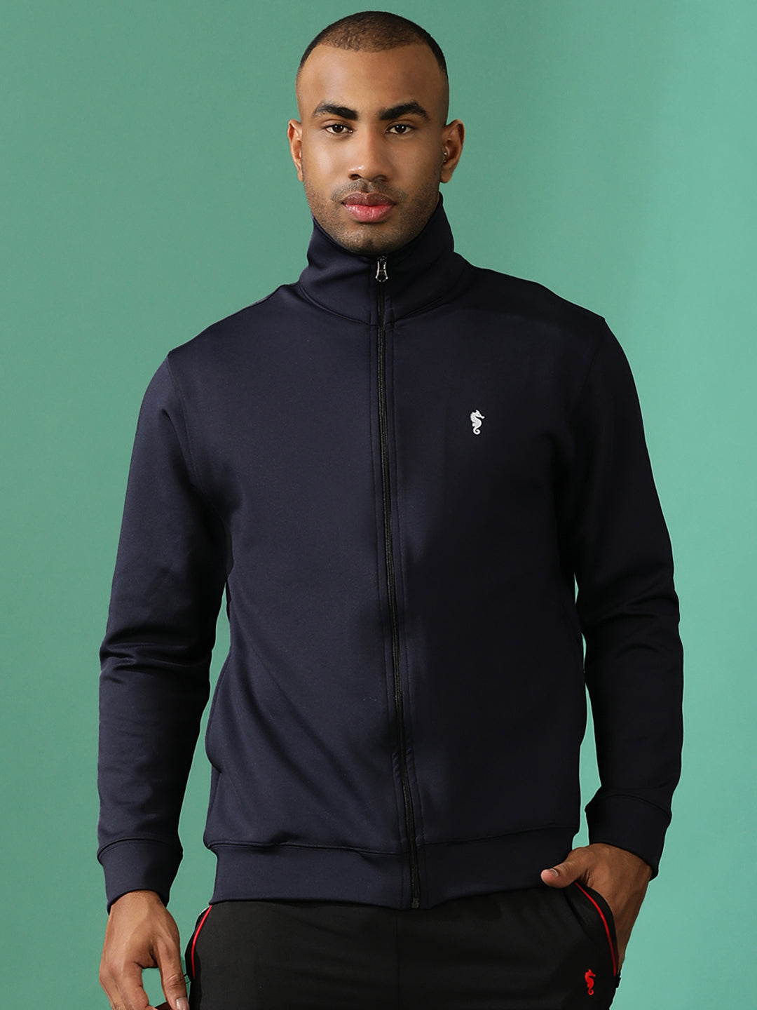 4-Way Stretch Poly Lycra Slim Fit Full Sleeve Sports Scuba Jacket