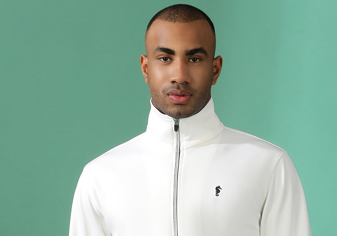 4-Way Stretch Poly Lycra Slim Fit Full Sleeve Sports Scuba Jacket