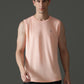 Polyester Sleeveless Slim Fit Round Neck Gym T-Shirt