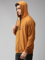 Eppe Solid Men Hooded Neck Yellow Jackets