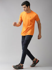 EPPE Solid Men Round Orange, T-Shirt