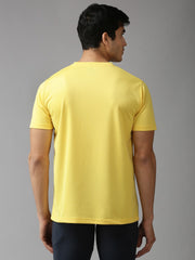 EPPE Solid Men Round Light Grey, Yellow T-Shirt - Pack of 2