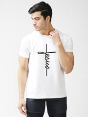 Eppe Polyester White Jesus T-Shirt