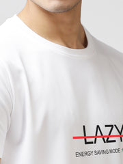 Eppe Polyester White Lazy T-Shirt