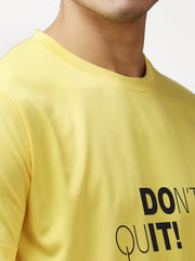 Eppe Polyester Yellow Don’T Quit T-Shirt