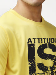 Eppe Polyester Yellow Attitude T-Shirt