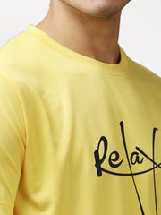 Eppe Polyester Yellow T-Shirt