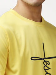 Eppe Polyester Yellow Jesus T-Shirt