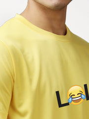 Eppe Polyester Yellow Lol T-Shirt