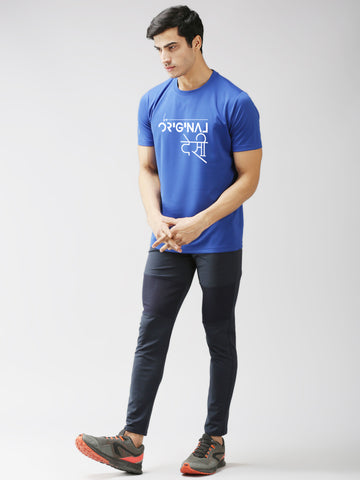 Eppe Polyester Royal Blue T-Shirt