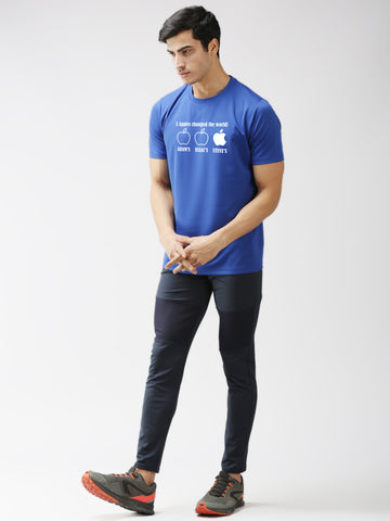 Eppe Polyester Royal Blue T-Shirt