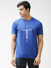 Eppe Polyester Royal Blue T-Shirt