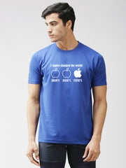 Eppe Polyester Royal Blue T-Shirt