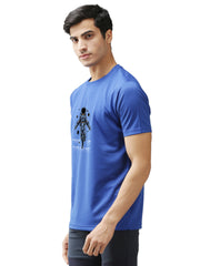 Eppe Printed Men Round Neck Royal Blue (Astronaut) T-Shirt