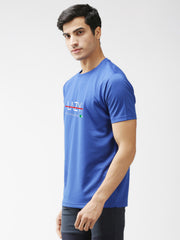 Eppe Polyester Royal Blue T-Shirt