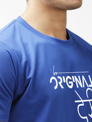 Eppe Polyester Royal Blue T-Shirt