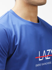 Eppe Polyester Royal Blue T-Shirt