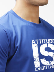 Eppe Polyester Royal Blue T-Shirt