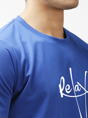 Eppe Polyester Royal Blue T-Shirt