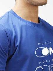 Eppe Polyester Royal Blue T-Shirt