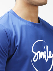 Eppe Polyester Royal Blue T-Shirt