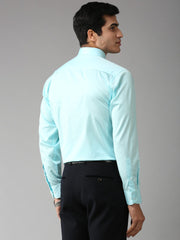 EPPE Men Solid Party Light Blue Shirt