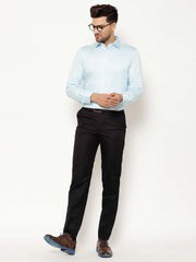 EPPE Men Solid Formal Light Blue Shirt