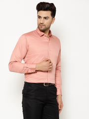 EPPE Men Solid Formal Orange Shirt